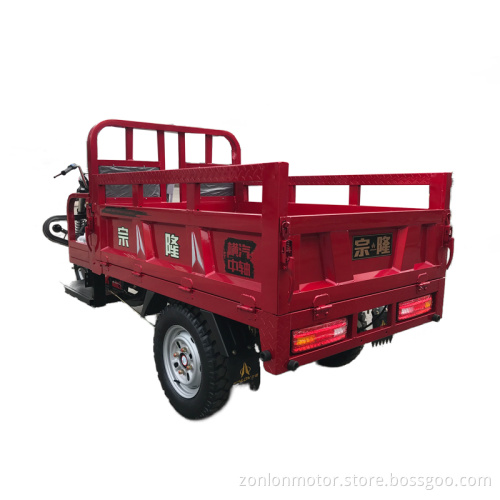 Small dual seat fuel motor tricycle